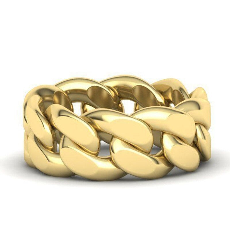 Link Ring outlet 14k solid Gold